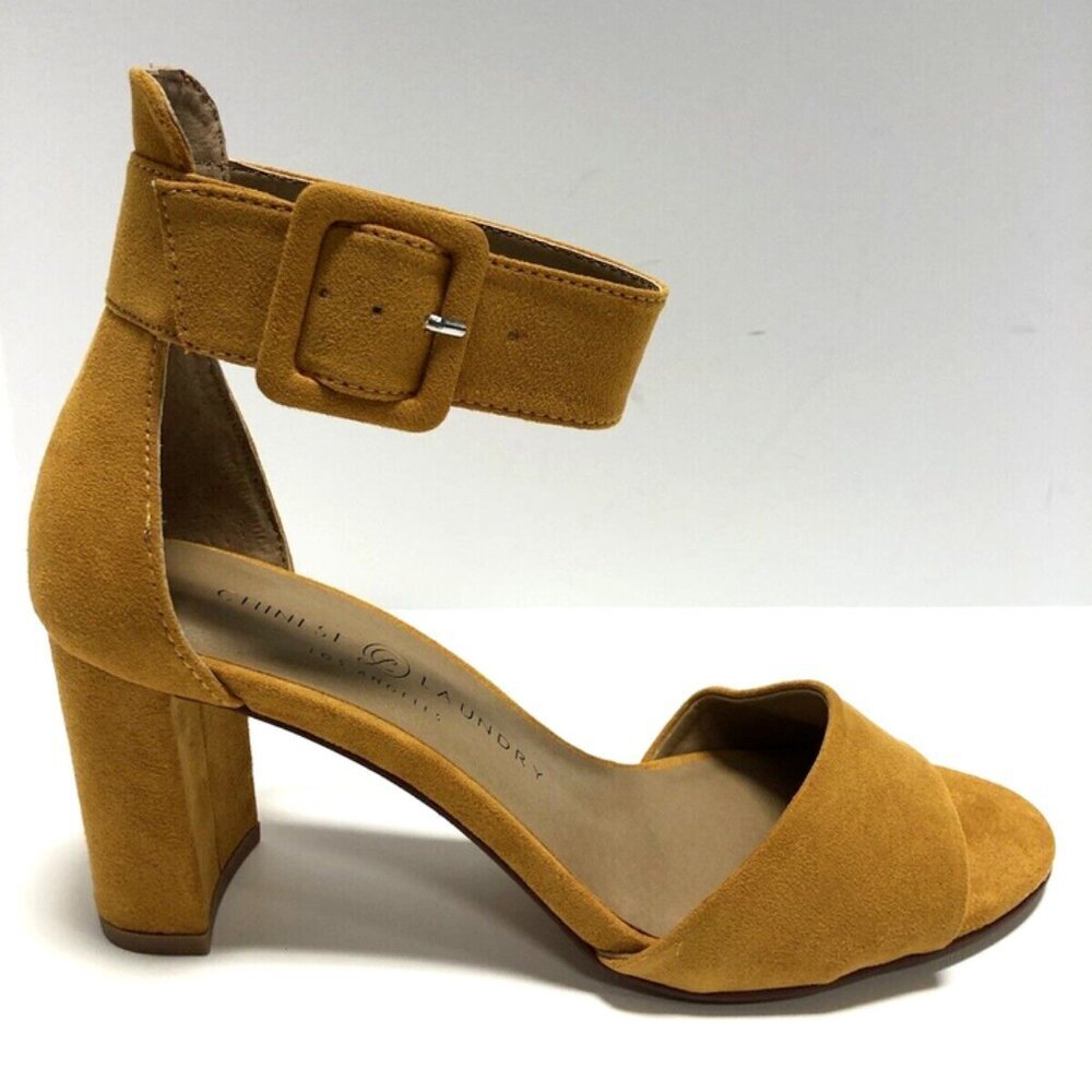 Chinese Laundry Women’s Rumor Yellow Ankle Strap Sandal Size 7 M